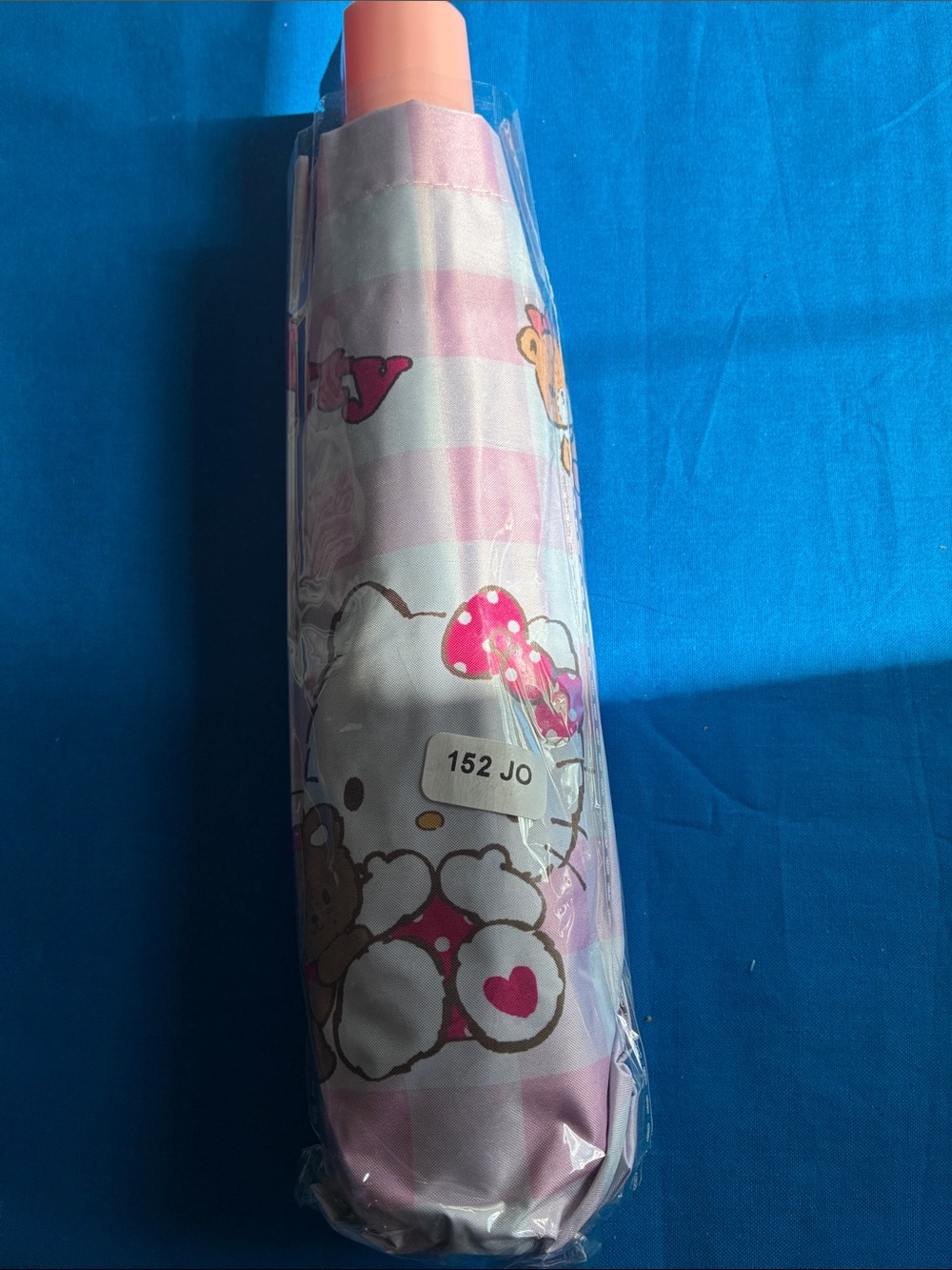 Hello Kitty Pink Striped Umbrella